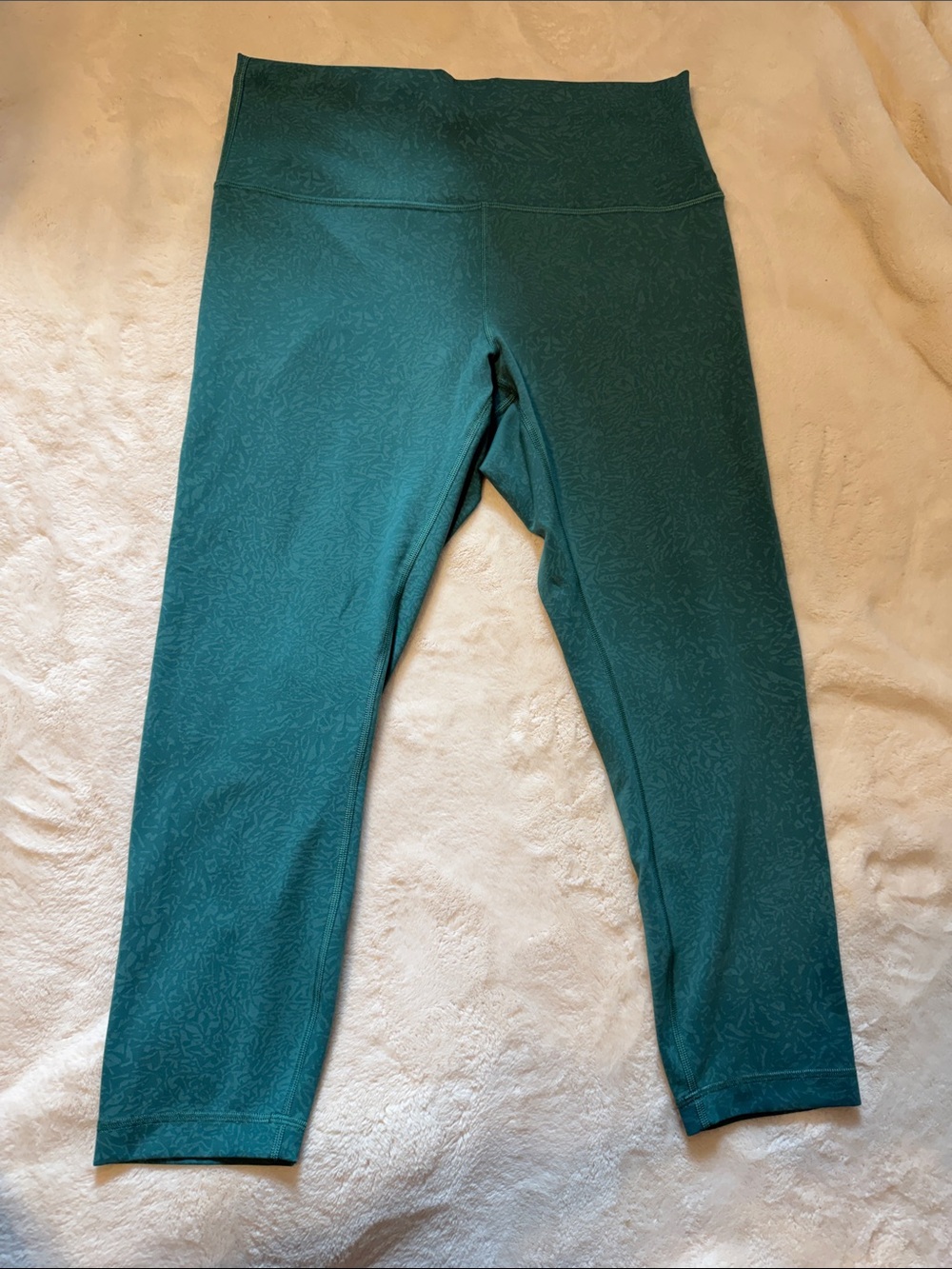Lululemon Teal High-Waist Leggings 12 -Like New! - Picture 2 of 8